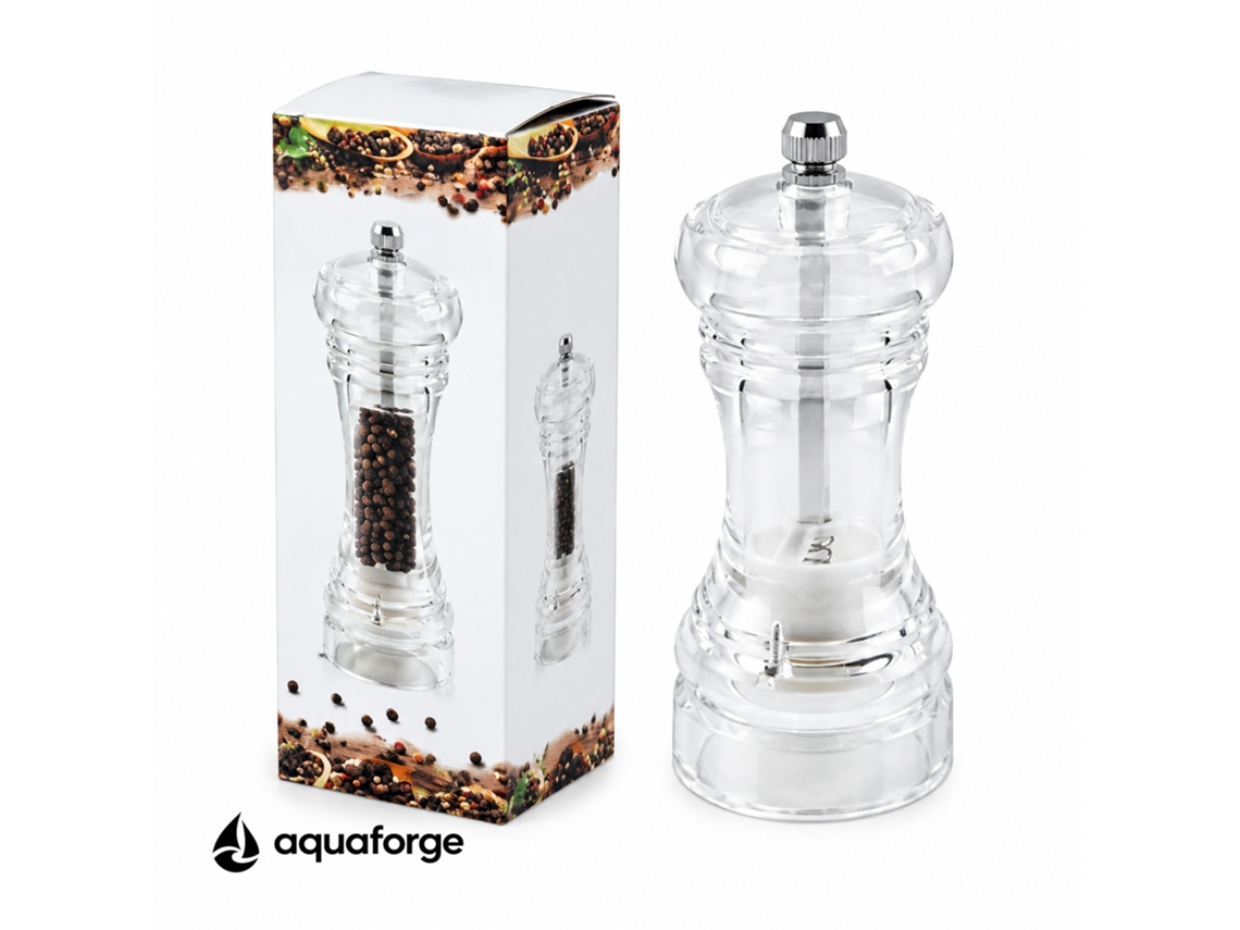 Moinho Manual De Pimenta E Sal Aquaforge Com Moagem Ajustável Para Pimenta E Sal