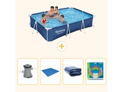 Bestway Piscina Bestway Steel Pro Retangular - 300x201x66 Cm - 5-peças S220