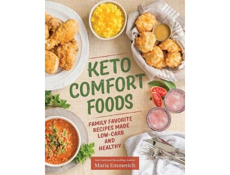 Livro keto comfort foods de maria emmerich (inglês)