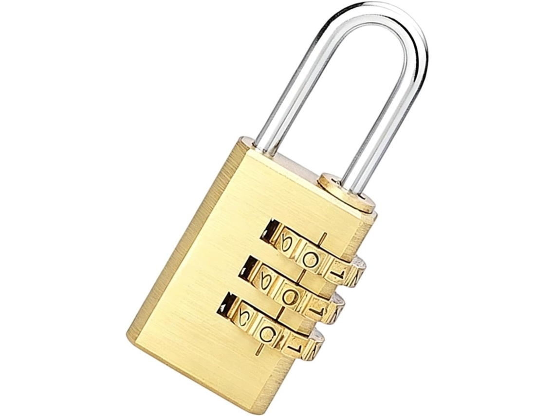 Cadeado De Combinação Para Uso Externo, Reconfigurável, Com 4