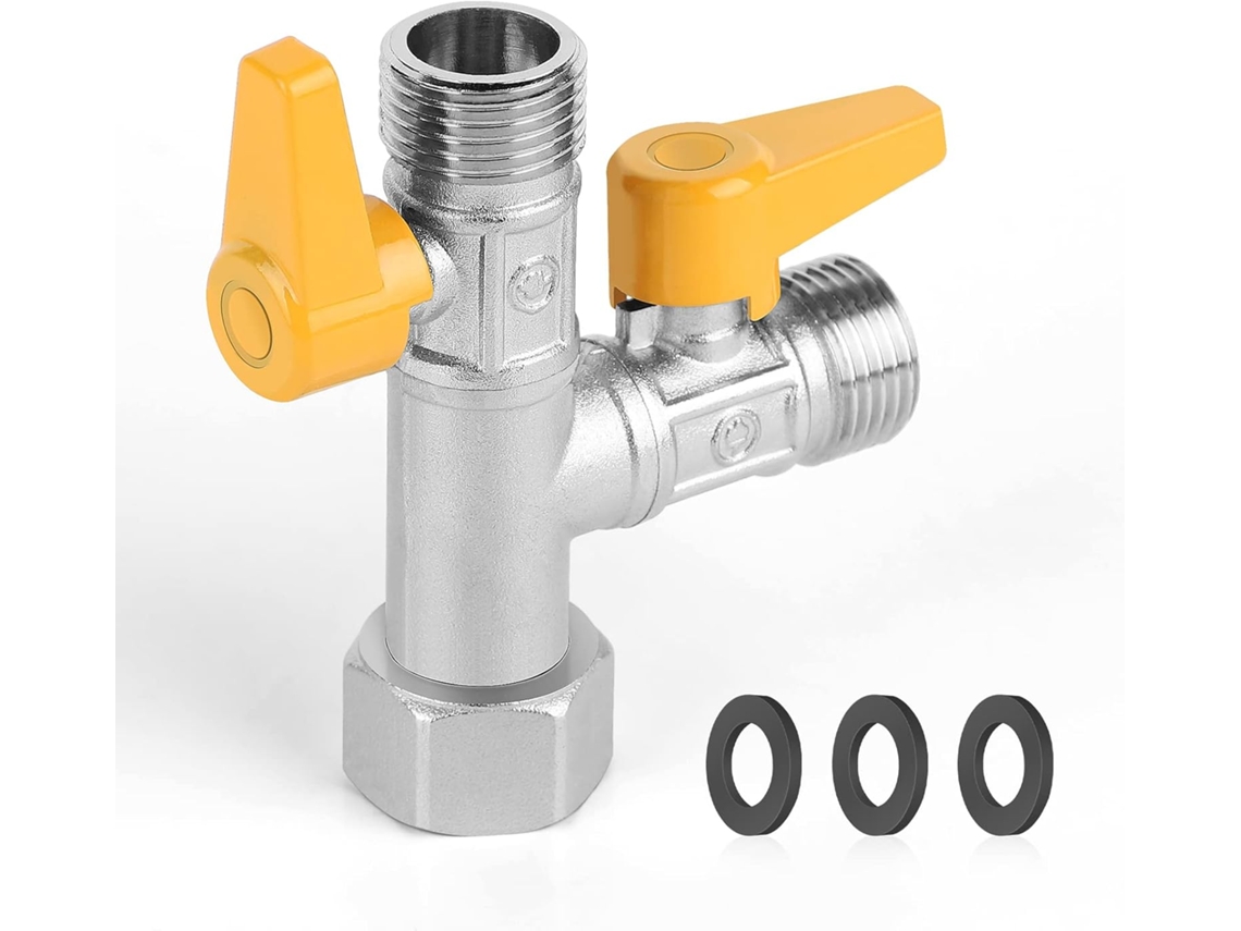 Válvula De 3 Vias Com Conexão Em T, Torneira Vaso Sanitário G 1/2, Chuveiro Mão Com, Zqkla Aquaforge