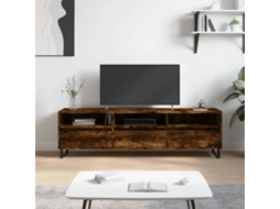 Vidaxl Móvel De Tv 150x30x44,5 Cm Derivados De Madeira Carvalho Fumado