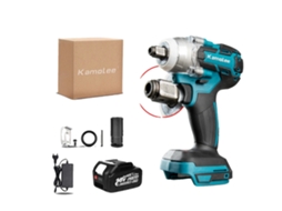 Chave De Impacto Elétrica Kamolee, Torque De 520n.m, Bateria De Lítio Recarregável,tipo B 1xbat Carton Oem