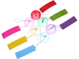 Kit de 6 Sinos de Vento Japoneses de Vidro Transparente para Pendurar, Ideais para Jardins, Pátios, Casamentos e CHABERLU