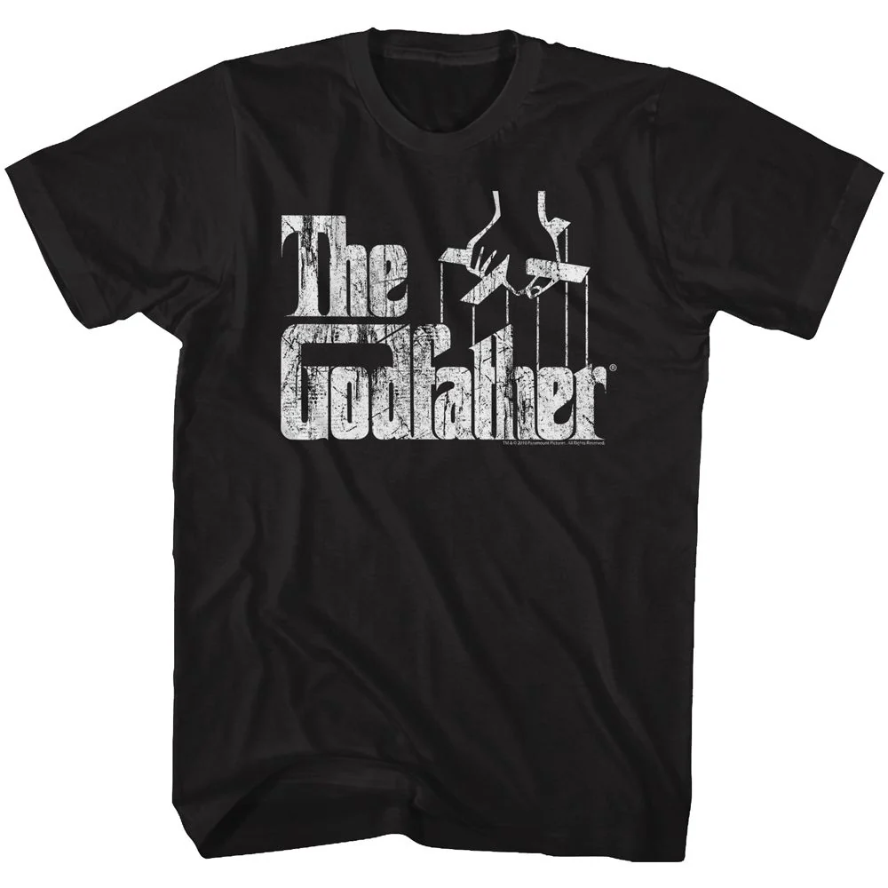 Rockinstone Godfather Distress Copy Black Adult T-shirt Size:l