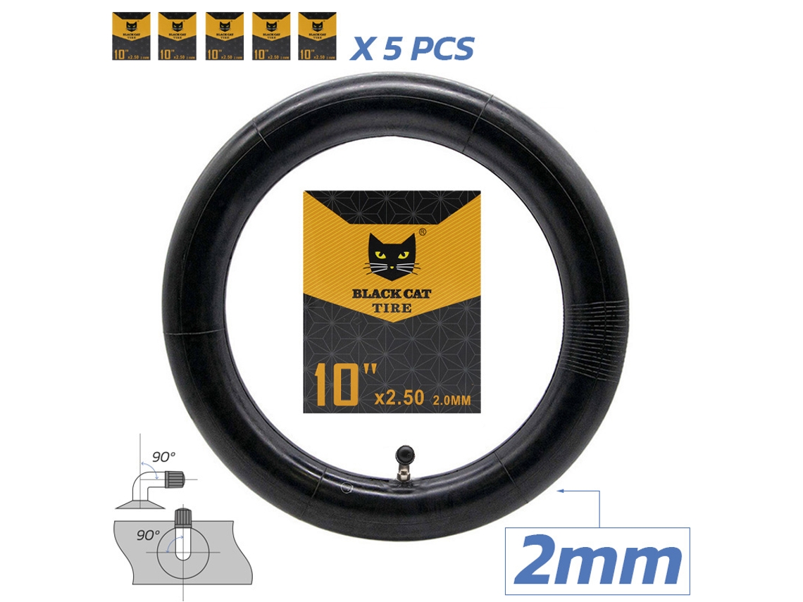 Camara Premium 2,0mm Espessura 10x2,5 Valvula 90x90º [black Cat]