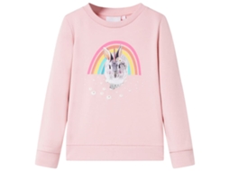 Sweatshirt Para Criança Cor Rosa-claro 104