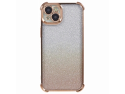 Capa Para Celular Iphone 14 Plus Com Glitter, Gradiente, Galvanoplastia, Antiqueda, Tpu