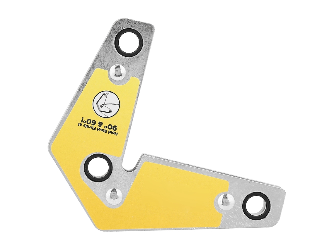 Localizador de soldagem magnético de cabeça dupla, suporte de canto magnético para máquina de solda, ferramenta de posicionamento