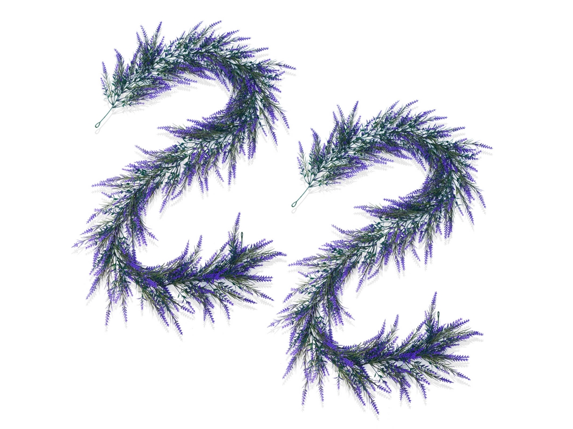 Laxiscreed Hastes De Rattan Com Lavanda Artificial, 180cm Para Decoração, Pack De 2 Unidades