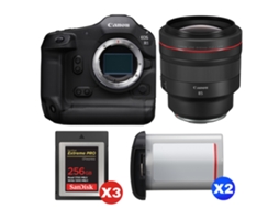 Eos R1 + Rf 85mm F/1.2 L Usm + 3 Sandisk 256gb Extreme Pro Cfexpress Type B + 2 Canon Lp e19 + Ebook “20 Dicas para Fotos Que Impressionam” CANON