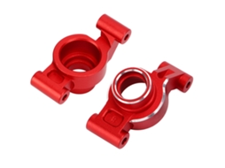 Mali 2pcs Suporte de Cubo Traseiro de Liga de Alumínio para Carros Rc Traxxas 1/10 Maxx 2.0 Vermelho