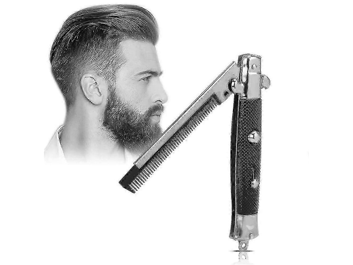 Pente De Mola Dobrável Com Óleo Para Modelar Cabelos, Ideal Para Barba E Bigode, Ideal Para Cuidados Diários. Jinyubo Store
