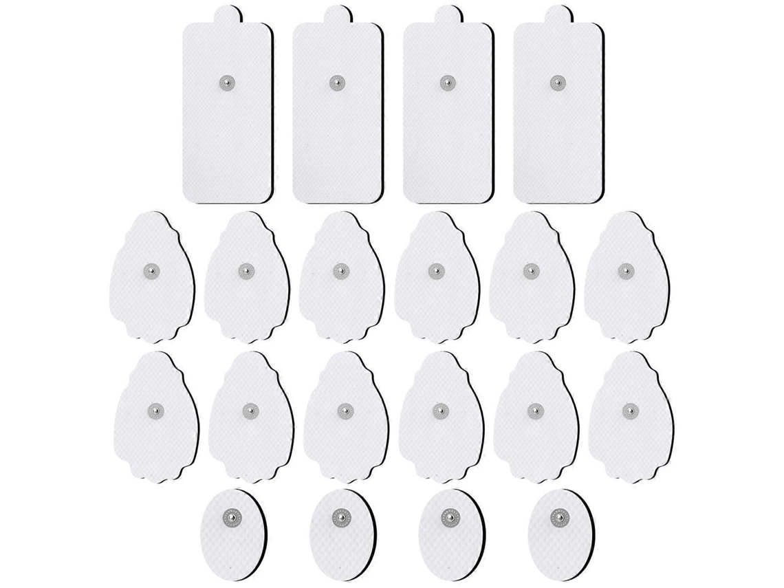 Lurelia Eletrodos Autoadesivos Tens/ems 20 Unidades 5 Cm Conector 3,5 Mm Reutilizáveis Hidrogel