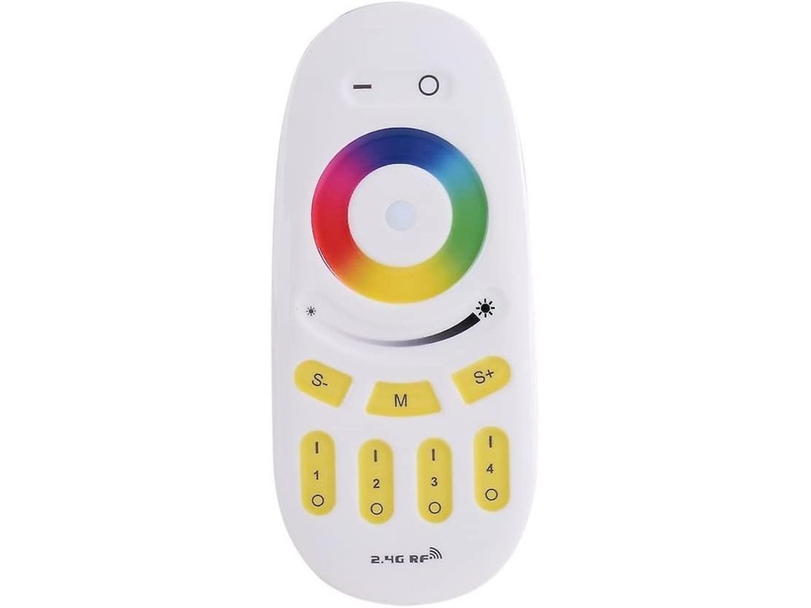 Controle Remoto Led Rf 2.4g 4 Zonas Táctil Rgbw Sem Fio Dimmer Para Lâmpadas Milight