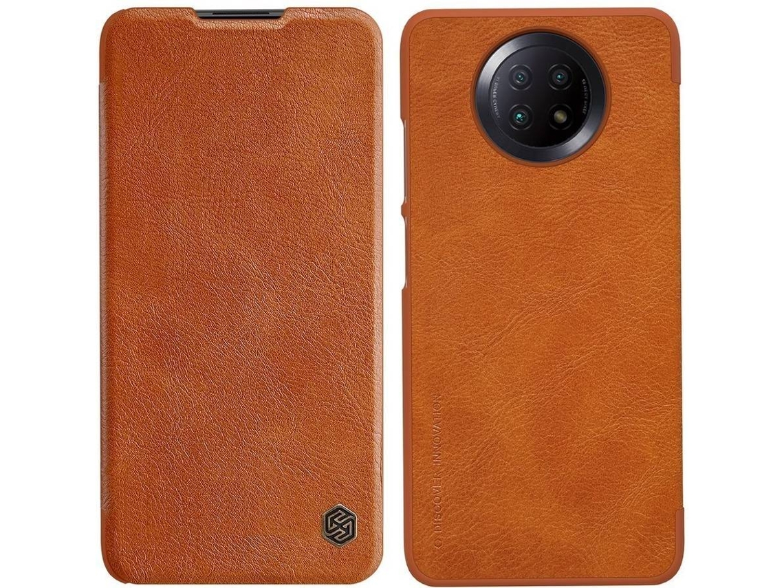 Capa Xiaomi Redmi Note 9T 5G NILLKIN Qin Original Castanho