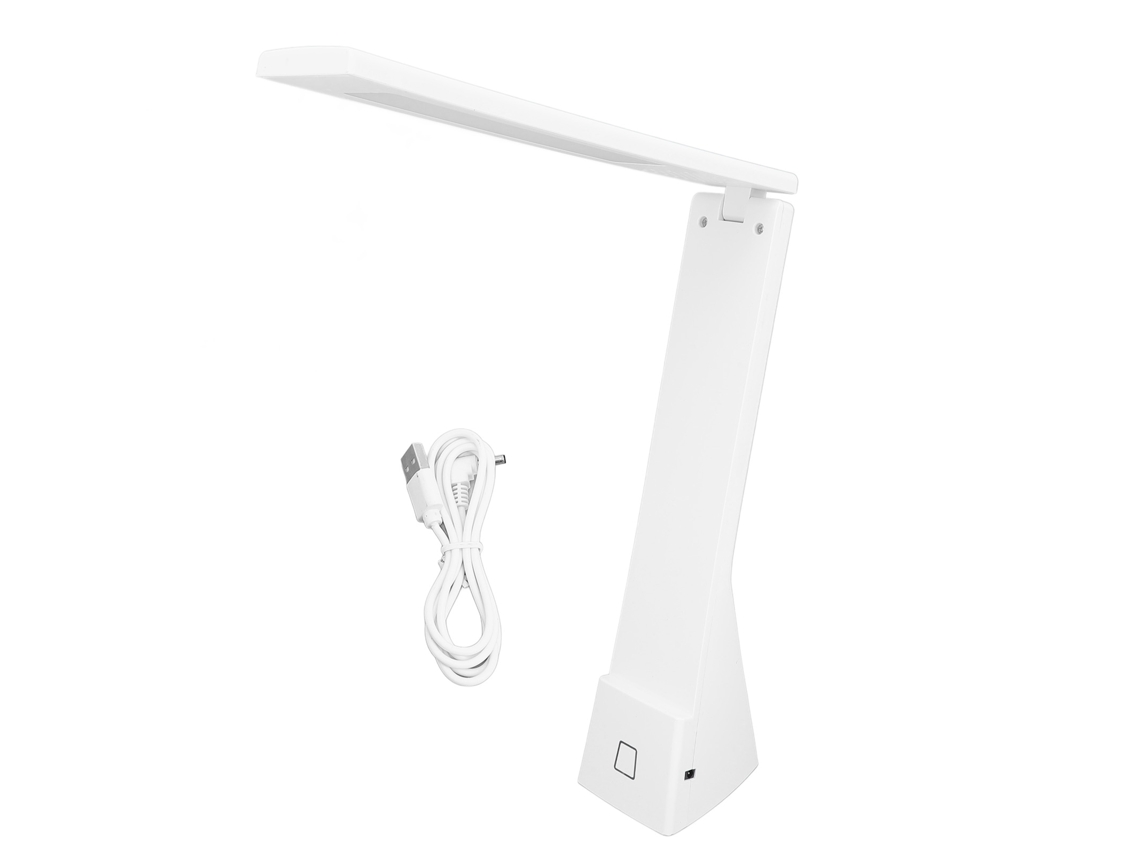 Abajur de Mesa dobrável com controle touch USB recarregável 3 modos dimmable cuidado com os olhos branco com S/MARCA