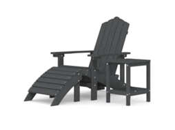 Garden Chair, Garden Chairs Vidaxl Antracite Polietileno (n/a)