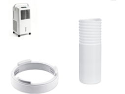 Mangueira De Exaustão Portátil 150cm Com Kit Conexão Para Shinco, Interface Redonda De 15cm, Polipropileno Resistente Ao