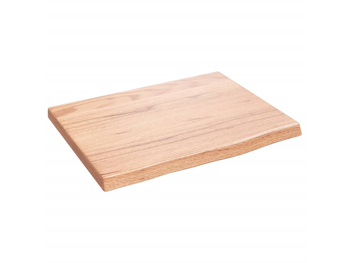 VIDAXL Bancada P/ Wc 40X30X2 Cm Madeira Maciça Tratada Castanho-Claro