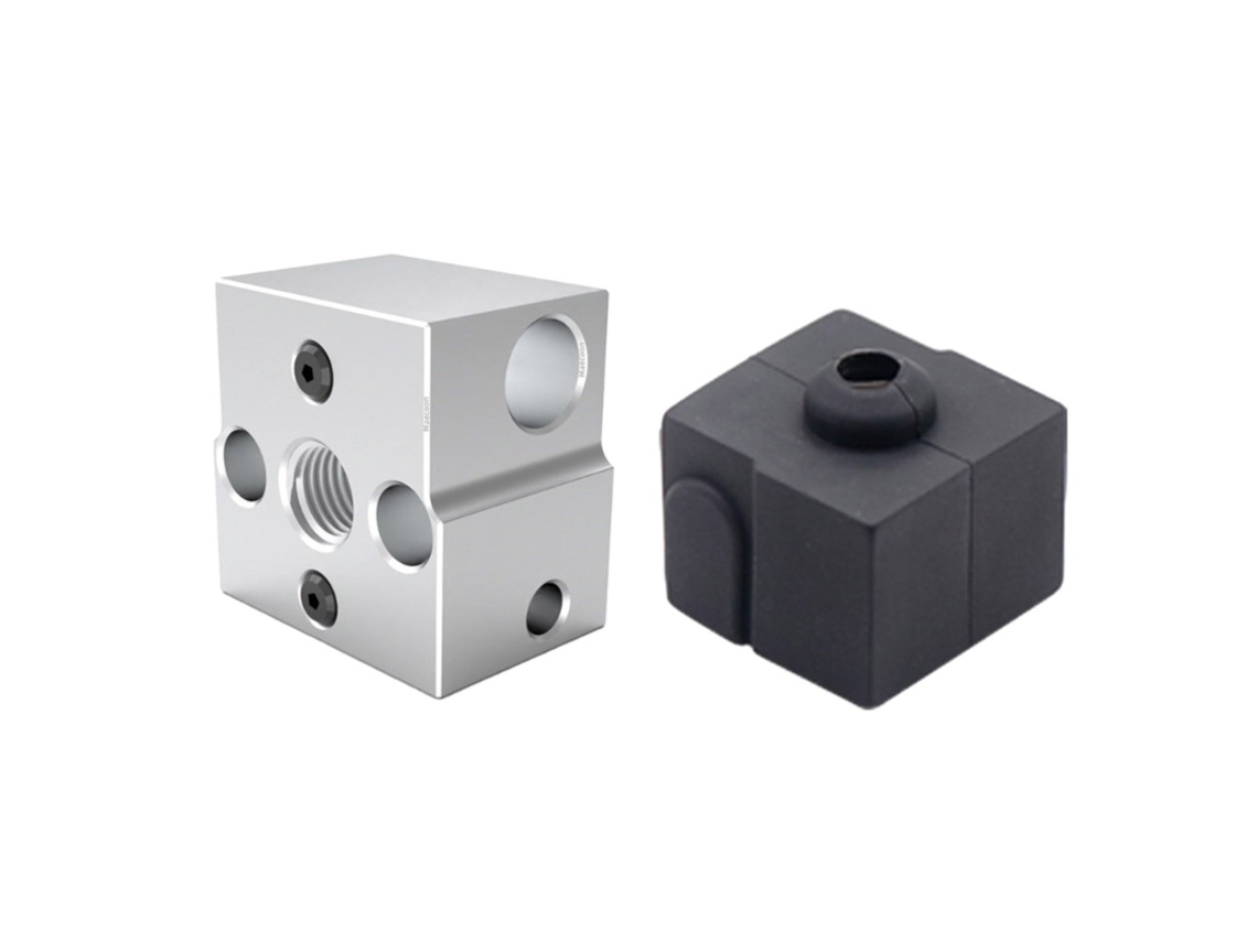 Bloco De Aquecimento Com Capa, Meia Silicone Para Peças Impressora 3d-aquaforge