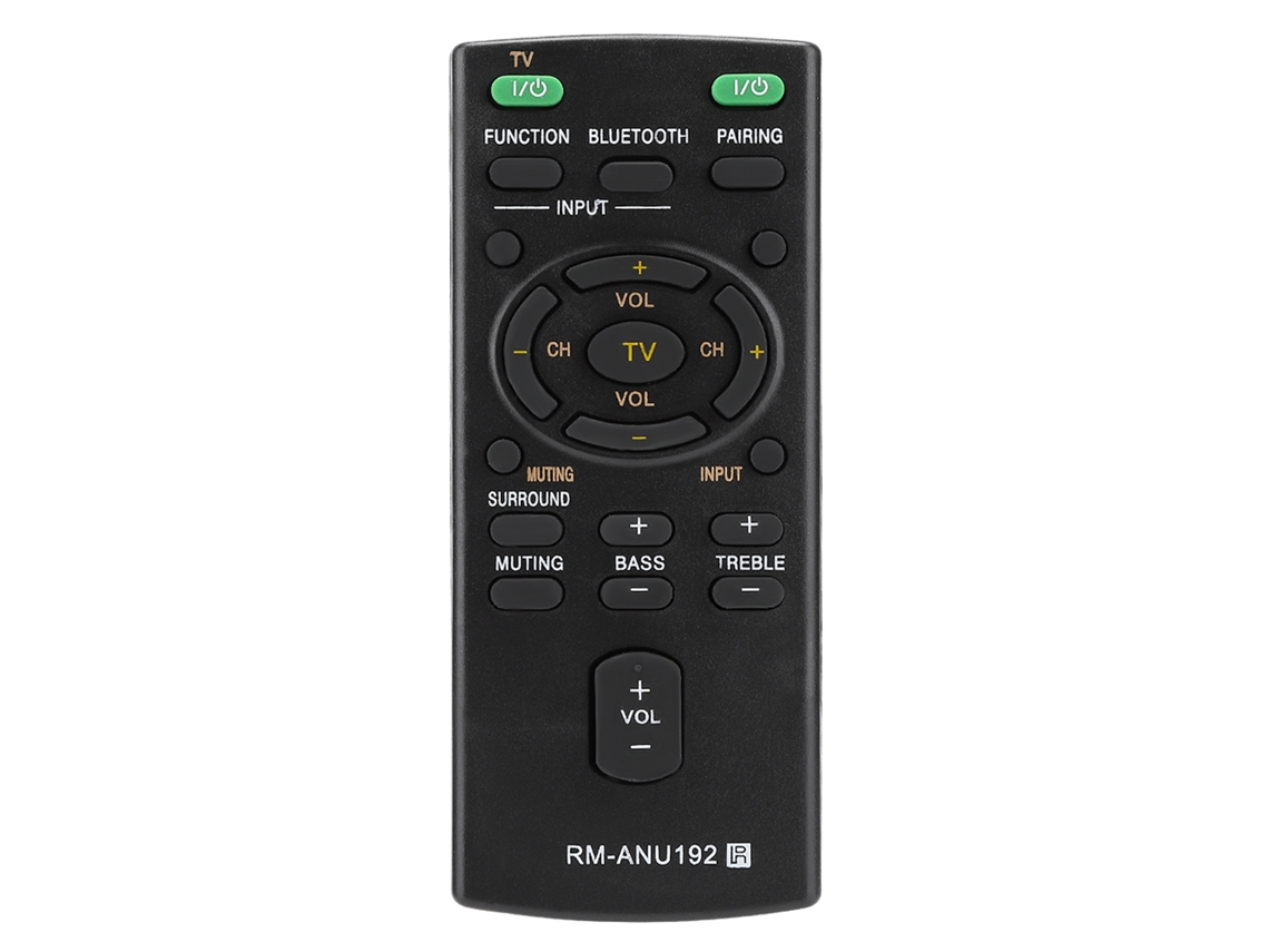 Mando a Distancia de Repuesto RM ANU192 para barra de som Sony SACT60BT HTCT60BT com S/MARCA