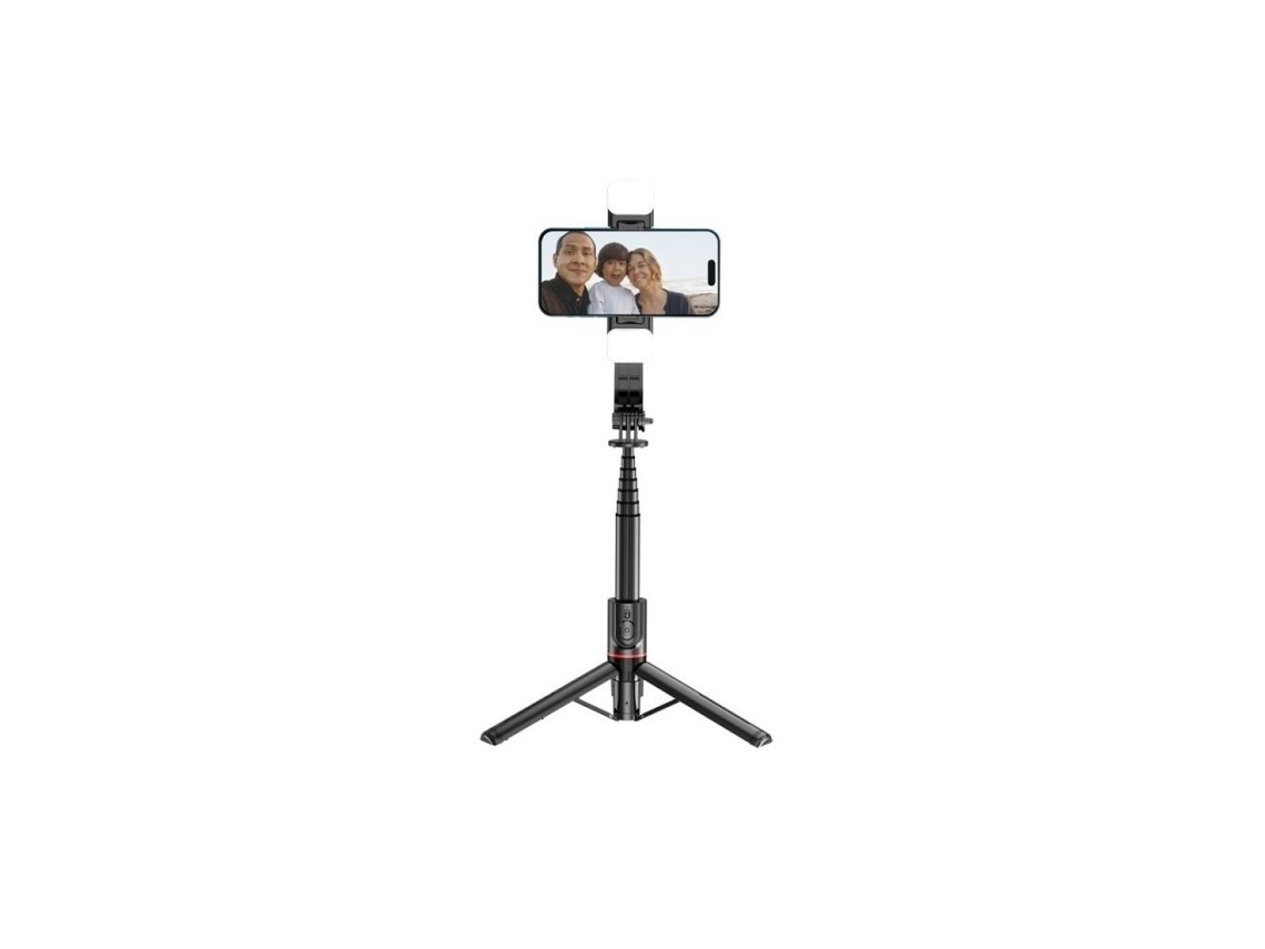 Lurelia Tripé Para Selfie Com Controlo Remoto, Com Luz Led, Até 104 Cm, Para Telemóvel