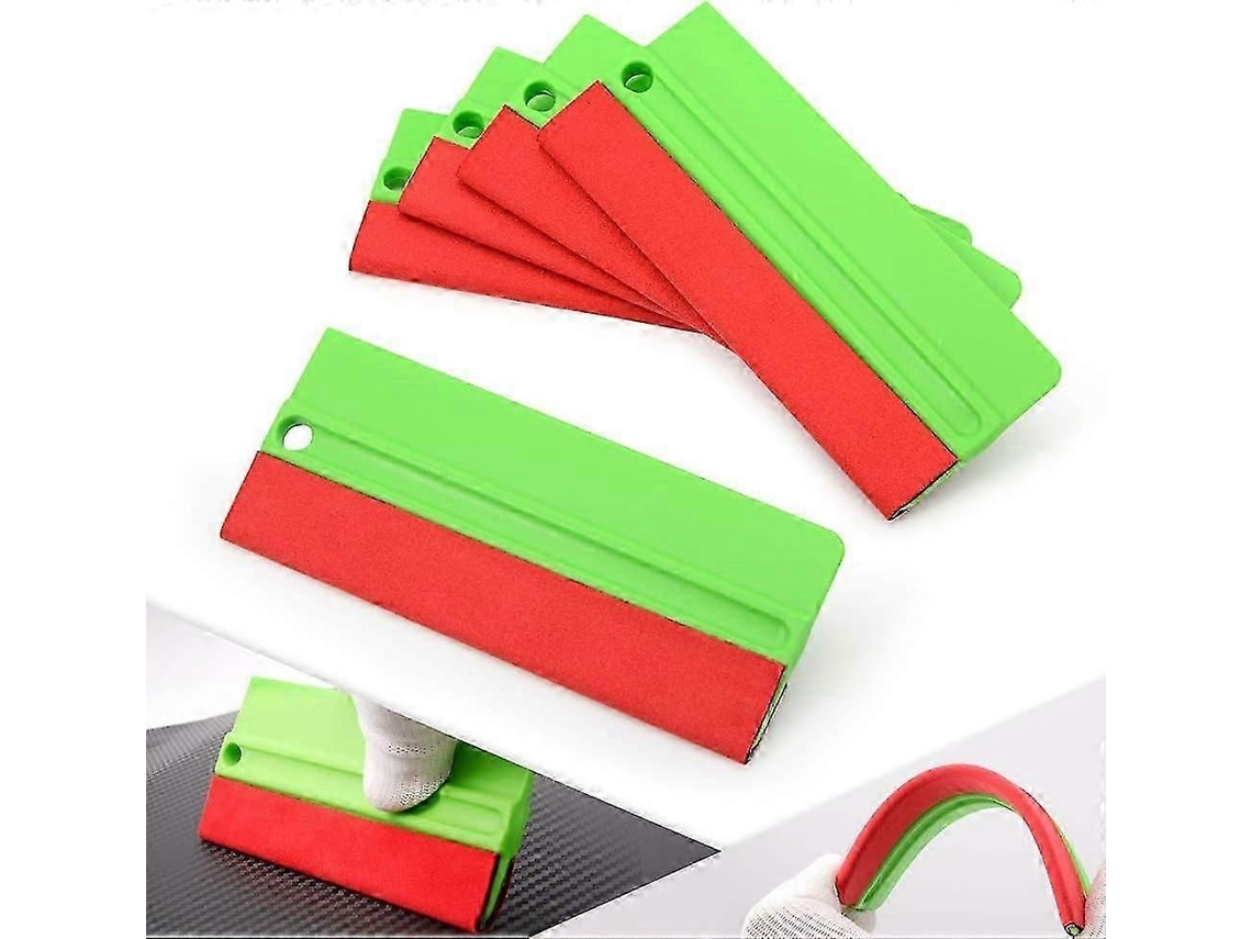 5 Espátulas De Feltro Para Aplicação De Película, Adesivos E Papel De Parede, Sensíveis À Superfície, 5 Polegadas