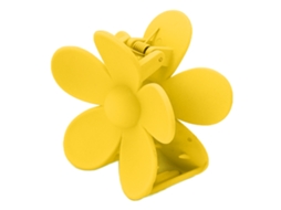 Pulseira De Cabelo Com Flores De Plástico Amarelo Limão Other