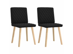 Dining Chair, Dining Chairs Vidaxl Preto Tecido (n/a)