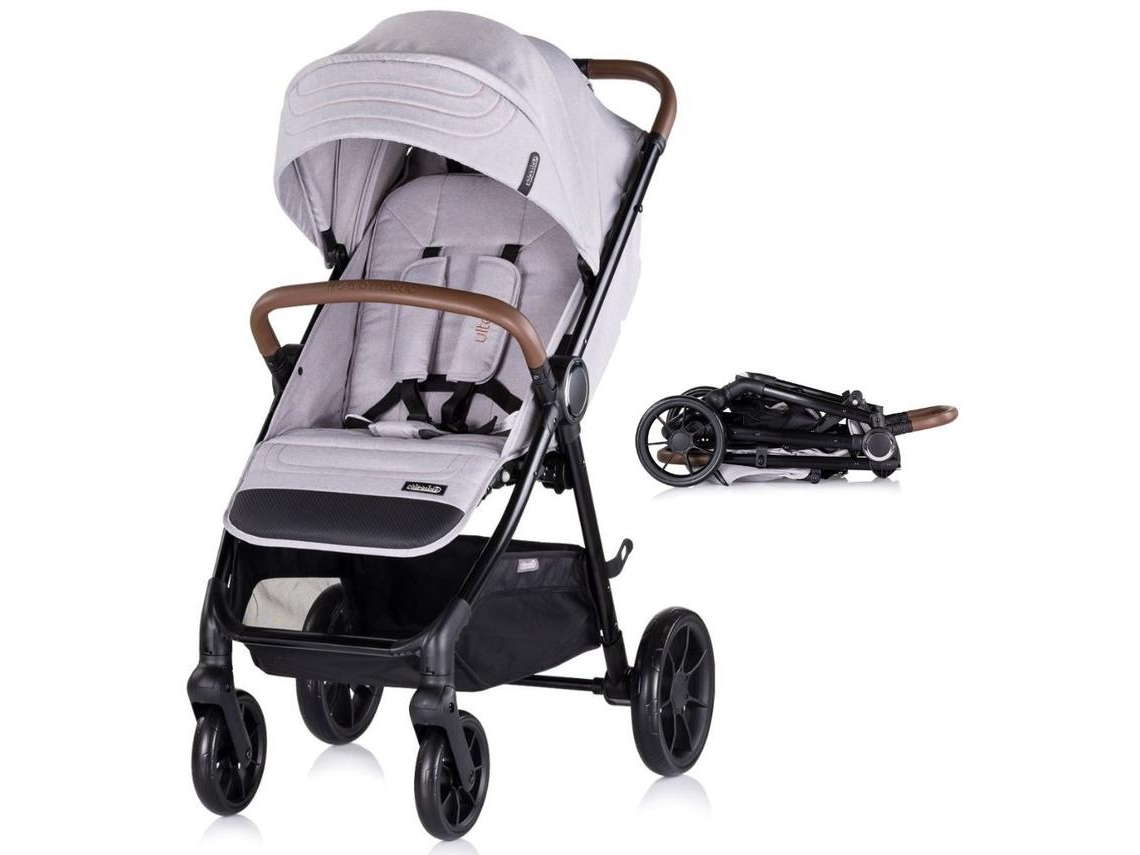 Carrinho De Passeio Com Proteção Para Os Pés Ultera Até 22 Kg De Peso Chipolino - Cloud Grey