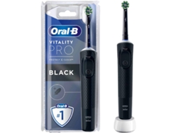 Escova De Dentes Elétrica Vitality Pro Preta