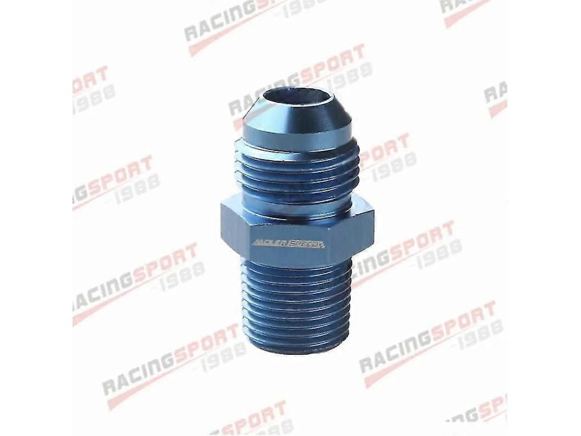 Adaptador De Montagem Reto Macho -8 An/8an Para Npt 3/8 Polegadas, Azul/preto