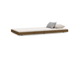 Estrutura de Cama Madeira de Pinho Maciça Castanho Mel MAISON EXCLUSIVE (80x200 cm)