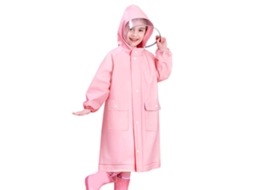 Impermeável Infantil Menina Rosa Sakura | S/MARCA