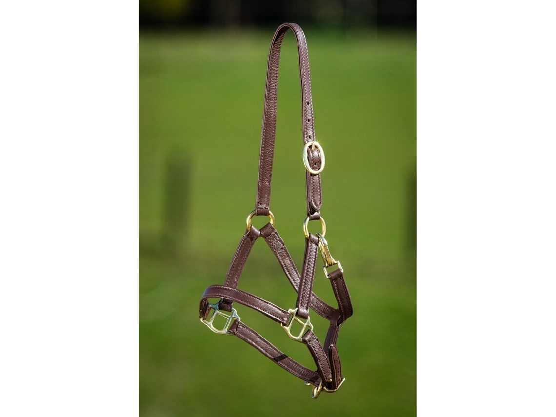 Cabresto de couro macio para cavalos HFI