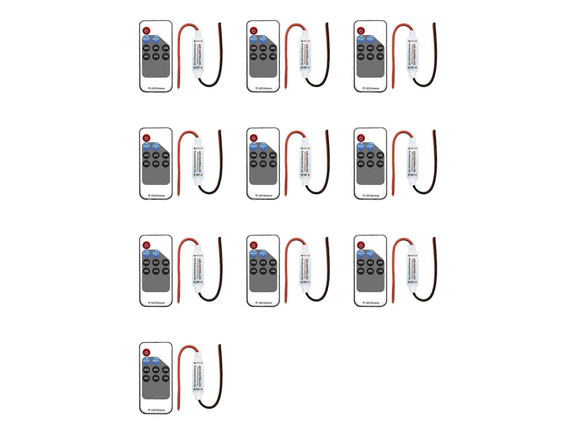 Controlador De Sinal Pwm De Tensão Constante Para Fita De Led Monocromática (10 Unidades), 5v/12v/24v, Compatível Com Lâmpadas 5050 E 2835, Com Contr