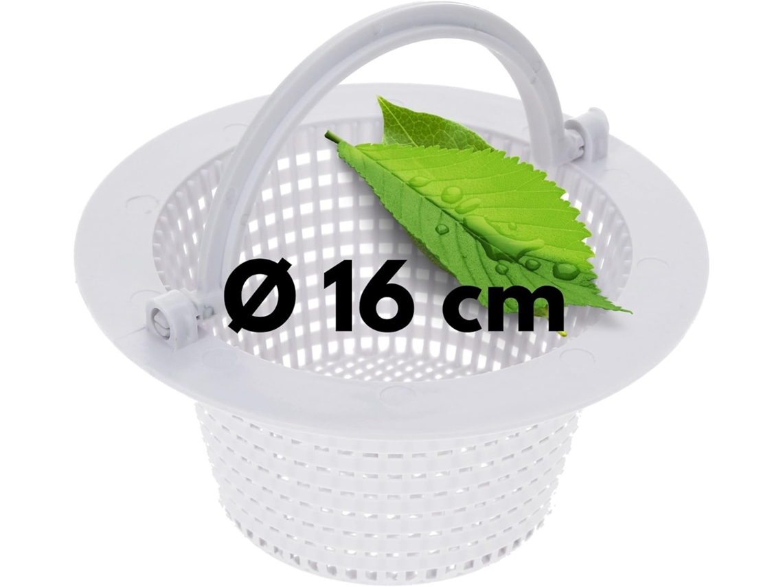 Cesto de Skimmer AQUAFORGE 16cm com alça instalação simples manutenção de água limpa