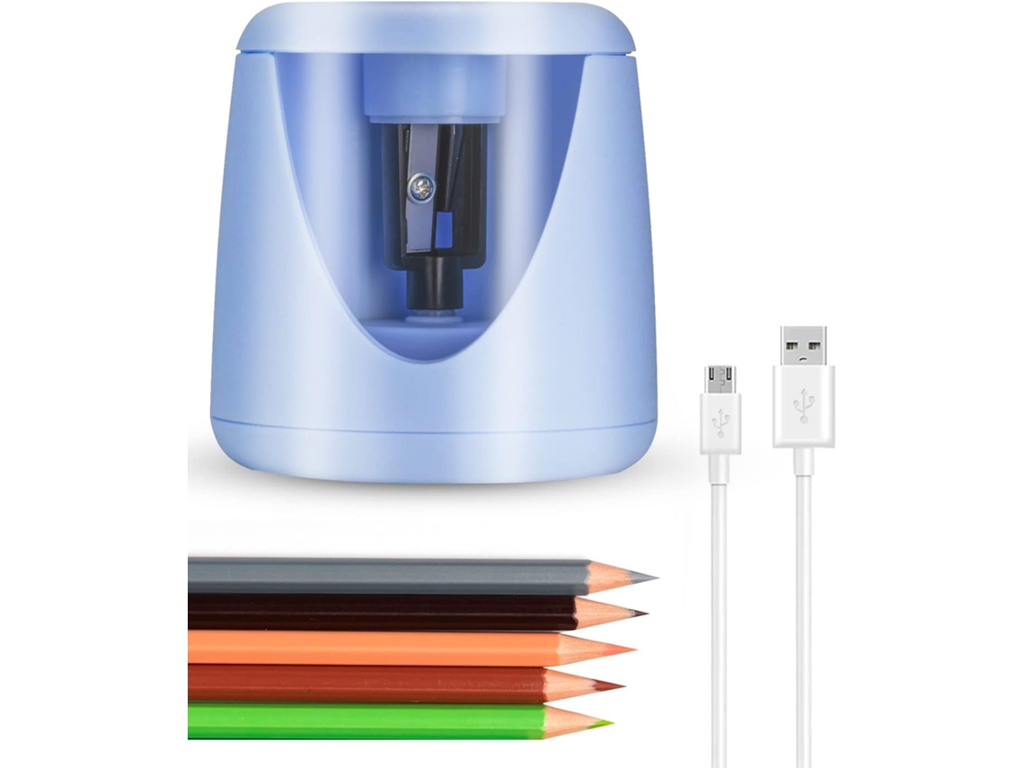 Apontador de lápis elétrico recarregável Slowmoose com bateria USB para sala de aula