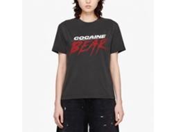 Rockinstone Cocaine Bear Movie Logo Dark Solid Smoke Adult T-shirt Size:xxxl