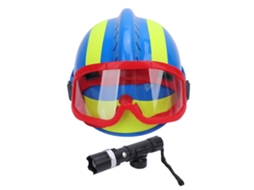 Capacete de resgate F2 com luz, para trabalho em altura, incêndio, busca, emergência, azul | S/MARCA