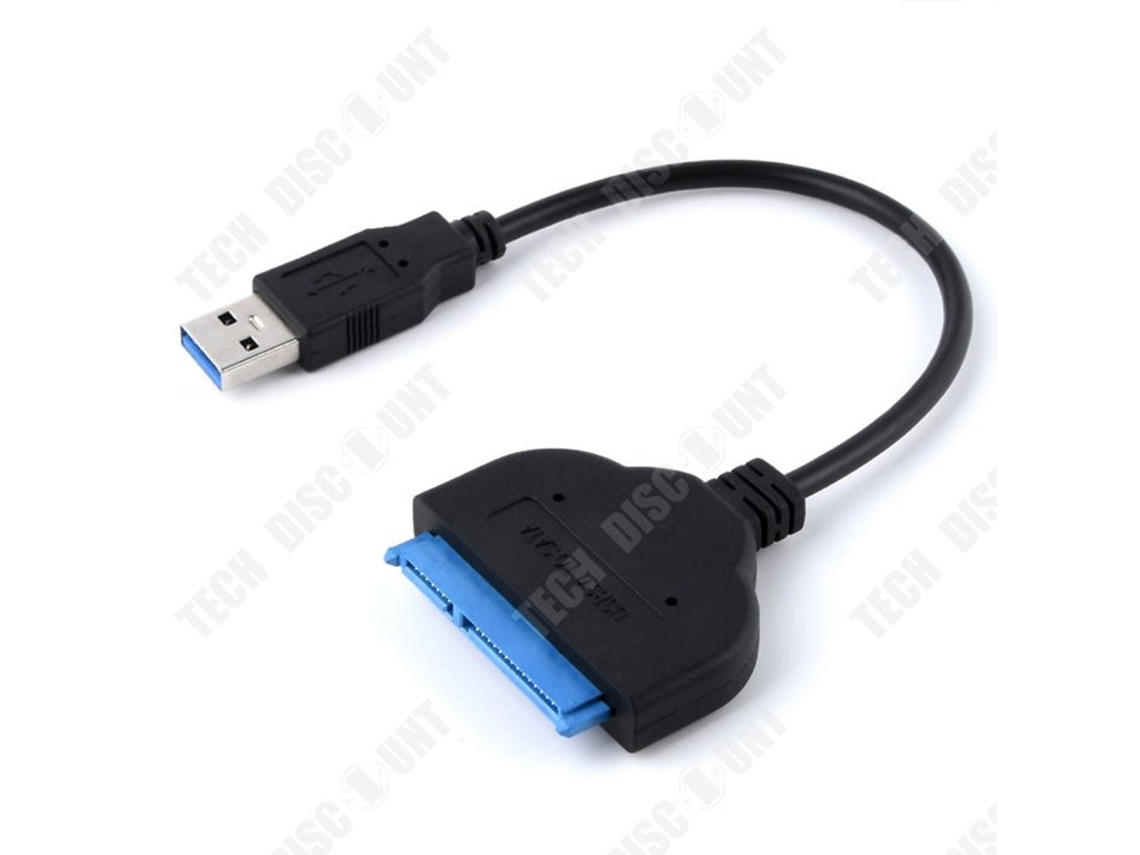 Cabo de disco rígido 0.25m, usb3.0/3.1 para sata iii, dados rígido, suporte cabo 2.5/3.5, grande, 12v TECH DISCOUNT