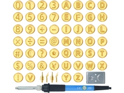 Kit De Ferramentas Para Gravação Em Madeira Com 56 Peças, Incluindo Ferramentas Para Letras, Relevo A Quente E Outras.