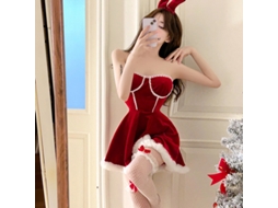 Roupas de Natal Vestido Swing Envolto no Peito Adecuado para Peso 80-120