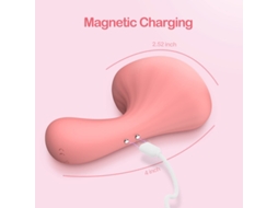 Mini Vibrador com 10 Modos de Vibração Brinquedo Sexual para Mulheres Rosa VEANXIN