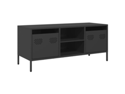 Móvel de TV Aço Laminado a Frio Preto MAISON EXCLUSIVE (101,5x39x43,5 cm)