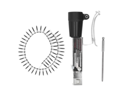 Adaptador para pistola de pregos com corrente em liga de alumínio anticorrosiva, com ajuste de profundidade para furadeira elétrica automática.