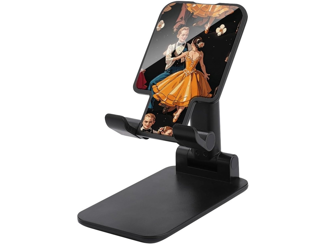 Suporte De Mesa Dobrável Para Celular Com Base Antiderrapante Design Inspirado Na Dança Salão