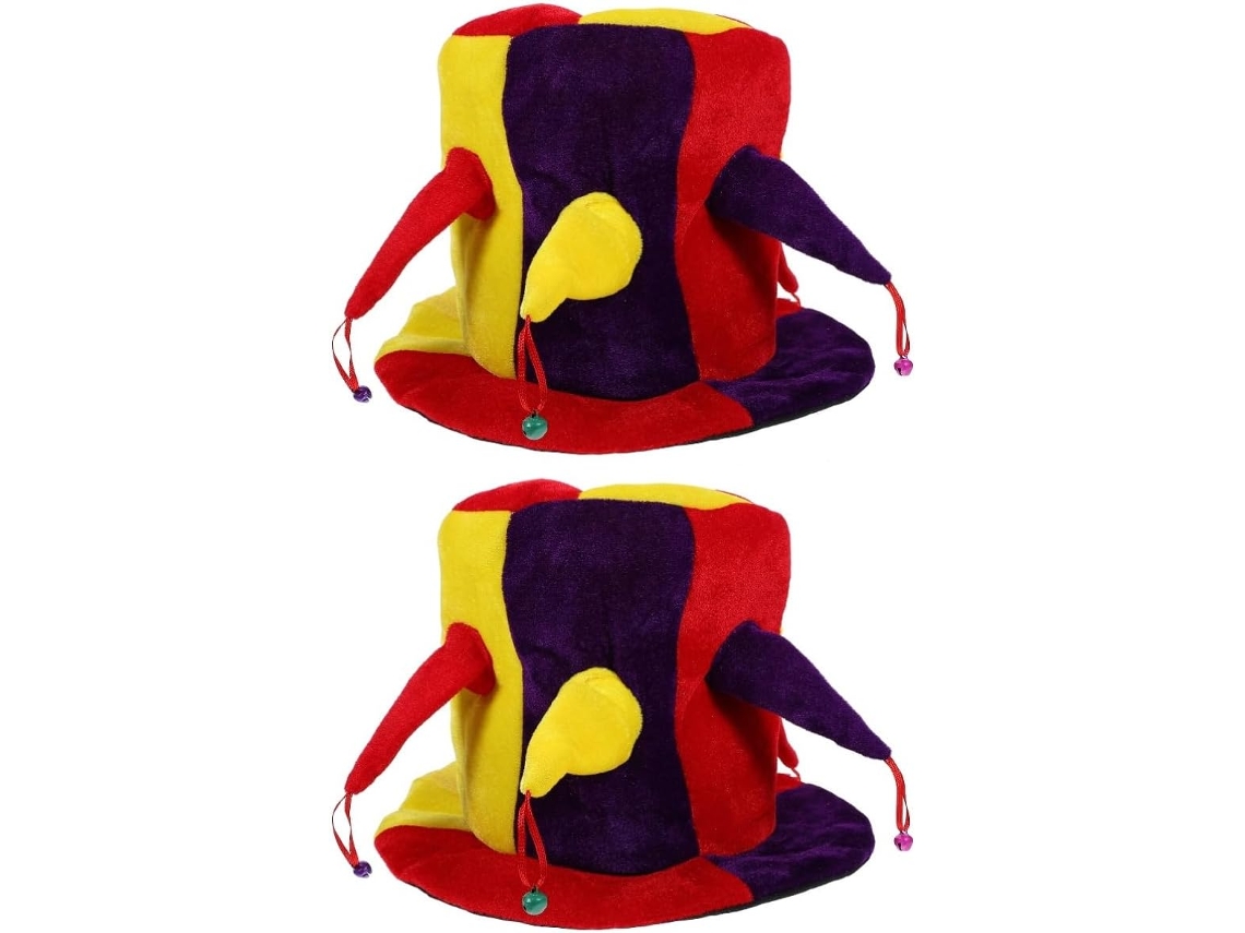 Chapéu Cloche Poligonal, Chapéu De Palhaço Engraçado Para Adultos, Festa De Palhaço