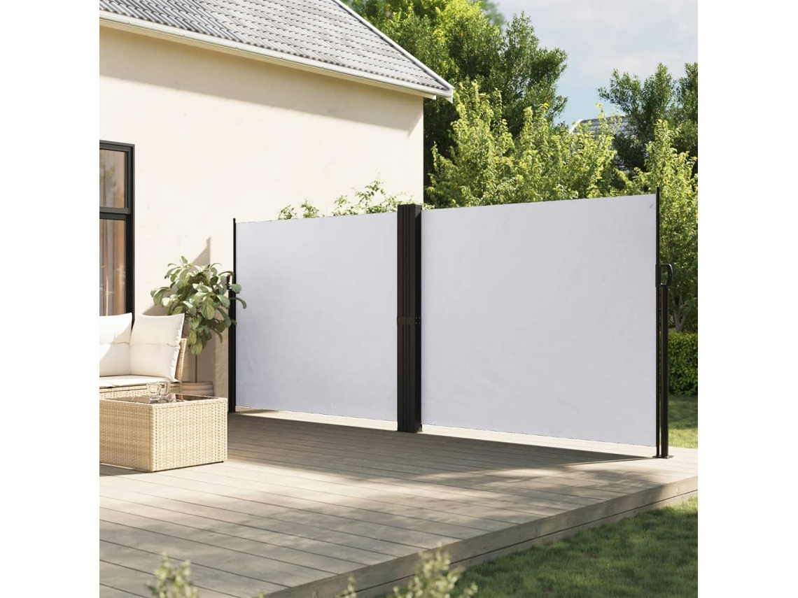 Vidaxl Toldo Lateral Retrátil 180x1200 Cm Branco